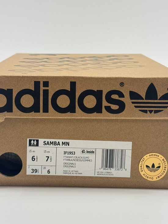 Adidas Samba Millennium \'White Black Gum\' IF1953 size 6.5 M / 7.5 W main image 2